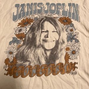 Janis Joplin graphic T size small